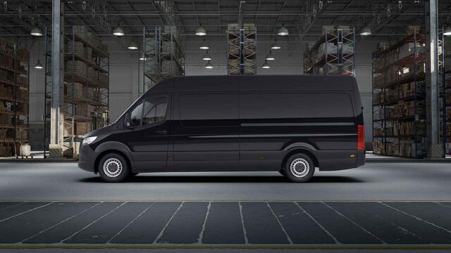 Mercedes-Benz SPRINTER 317 CDI L3 H2 | PRO | AUTOMAAT | NAVIGATIE | CRUISE CONTROL | CAMERA | AIRCO | METALLIC ZWART | CHAUFFEURSSTOEL GEVEERD | DODEHOEKDETECTIE