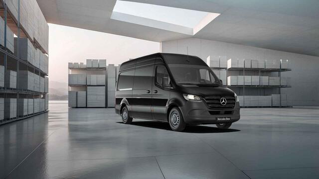 Mercedes-Benz SPRINTER 317 CDI | L2 H2 | PRO | AUTOMAAT | ACHTERUITRIJCAMERA | NAVIGATIE | CRUISE CONTROL | BETIMMERDE LAADRUIMTE | DIEP ZWART | 3-ZITS | LICHT -/ REGEN SENSOR