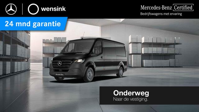 Mercedes-Benz SPRINTER 317 CDI | L2 H1 | PRO | AUTOMAAT | ACHTERUITRIJCAMERA | NAVIGATIE | CRUISE CONTROL | TREKHAAK | BETIMMERDE LAADRUIMTE | DIEP ZWART | 3-ZITS | LICHT -/ REGEN SENSOR