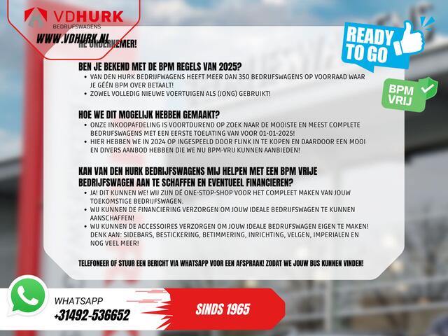 Mercedes-Benz SPRINTER (Fiat Ducato) 2.2 MJ 180 pk Aut. L3H2 DC Dubbel Cabine BPM VRIJ! 6 Pers./ 2x Schuifdeur/ Climate/ 2.5t Trekverm./ Cruise/ Camera/ Trekhaak