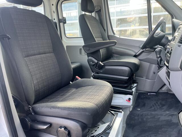 Mercedes-Benz SPRINTER 514 CDI 366 Hiab Laadkraan 018T Trekhaak 3500kg Airco 6 persoons uitvoering Open laadbak Pick-up Euro 6 Verkeersbord Actiebord Pijlenbord Bakwagen P-up Tachograaf 1e eigenaar ex gemeente