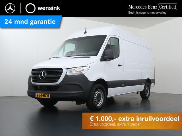 Mercedes-Benz SPRINTER 317 CDI | Aut. | L2 H2 | Pro | 3 zits | Achteruitrijcamera | 3.500 kg Trekgewicht | Vloer en Wand Betimmering | Certified