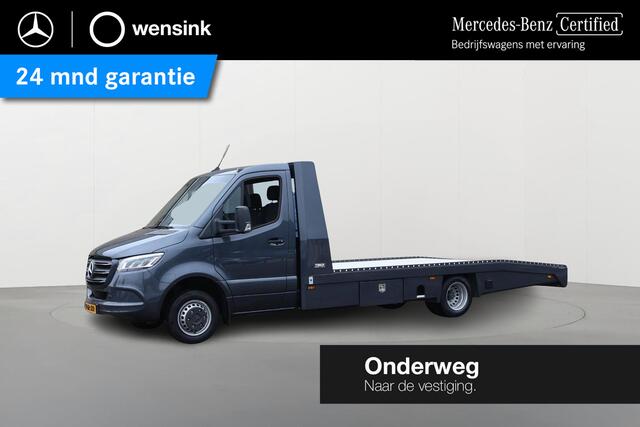 Mercedes-Benz SPRINTER 519 CDI L3 Select Tijhof Oprijwagen + Trailer Tijhof TA 35 ANN | Stoelverwarming | 3 zits | Dodehoekassistent | Climate Control | Complete Set Auto Transport |