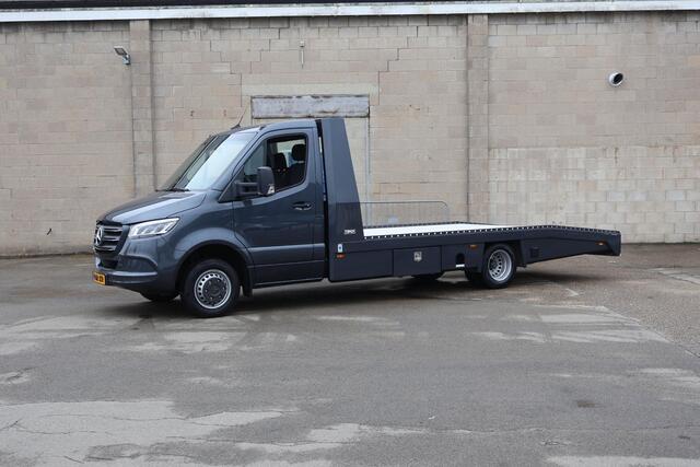 Mercedes-Benz SPRINTER 519 CDI L3 Select Tijhof Oprijwagen + Trailer Tijhof TA 35 ANN | Stoelverwarming | 3 zits | Dodehoekassistent | Climate Control | Complete Set Auto Transport |