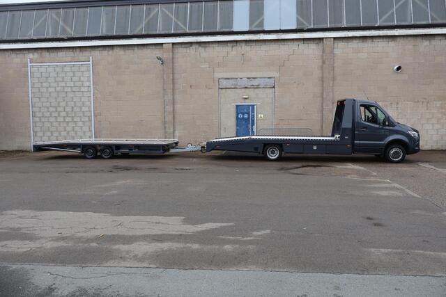 Mercedes-Benz SPRINTER 519 CDI L3 Select Tijhof Oprijwagen + Trailer Tijhof TA 35 ANN | Stoelverwarming | 3 zits | Dodehoekassistent | Climate Control | Complete Set Auto Transport |