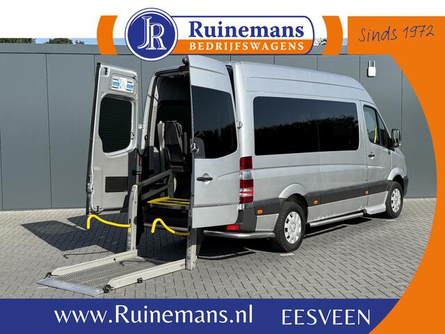 Mercedes-Benz SPRINTER 314 CDI AUTOMAAT EURO 6 / FLEXI-TRANS ROLSTOELBUS + LIFT / L2H2 / 9 PERSOONS / CAMERA / AIRCO / PRIJS INCL BTW EN BPM