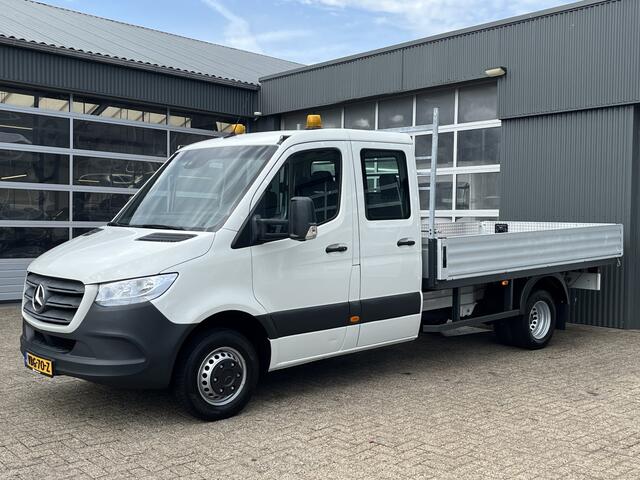 Mercedes-Benz SPRINTER 314 2.2 CDI L3 DC Trekhaak 3500 trekgewicht Dubbele lucht Airco Cruise controle 6-Persoons Automaat Openlaadbak Pick-up Telefoonverbinding Werkverlichting P-up Euro 6