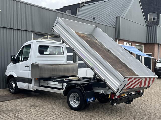 Mercedes-Benz SPRINTER 514 CDI 2.2 366 3 zijden Kipper Airco Trekhaak 3500 kg Navigatiesysteem 1e eigenaar ex Overheid 3-Persoons Kipper Kieper Openlaadbak Pick-up P-up Gereedschapskist Euro 6