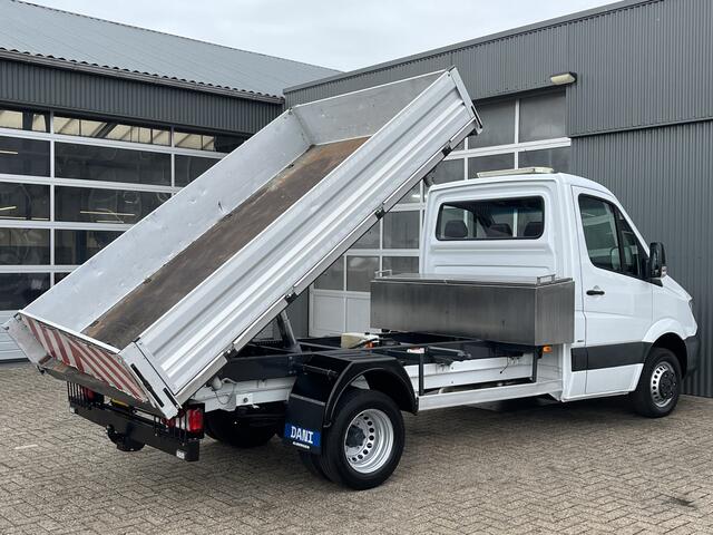 Mercedes-Benz SPRINTER 514 CDI 2.2 366 3 zijden Kipper Airco Trekhaak 3500 kg Navigatiesysteem 1e eigenaar ex Overheid 3-Persoons Kipper Kieper Openlaadbak Pick-up P-up Gereedschapskist Euro 6