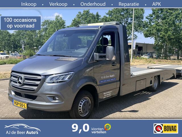 Mercedes-Benz SPRINTER 519 3.0 CDI L3 EURO VI-D Tijhof Aluliner oprijwagen full optie met aanhanger