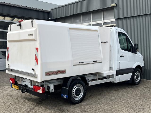 Mercedes-Benz SPRINTER 314 CDI Automaat Veegvuilkipper Kipper Airco Trekhaak 2000kg Telefoonverbinding 3-Persoons 1e eigenaar ex overheid open laadbak Pick-up Kieper Euro 6 Vuilniswagen Snipperwagen