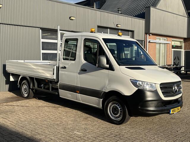 Mercedes-Benz SPRINTER 314 CDI Maxi 143 pk 6 persoons Bpm vrij 3.5 ton trekhaak Airco Cruise controle Navigatie Open laadbak Pick-up p-up bakwagen Dealer onderhouden 1e Eigenaar Euro 6