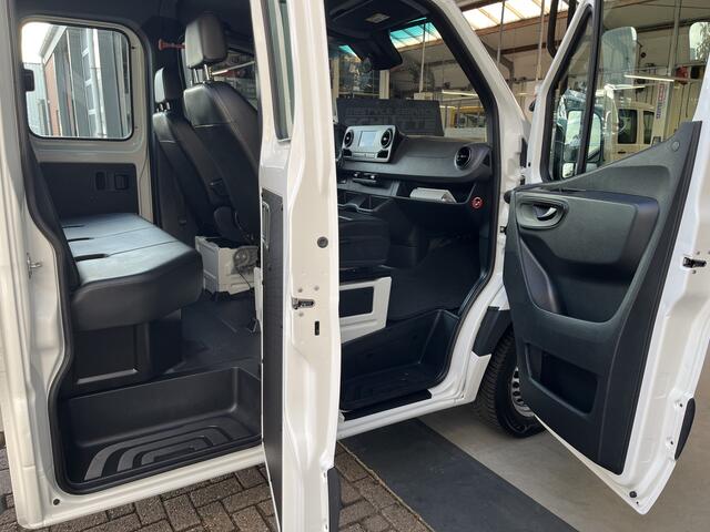 Mercedes-Benz SPRINTER 314 CDI Maxi 143 pk 6 persoons Bpm vrij 3.5 ton trekhaak Airco Cruise controle Navigatie Open laadbak Pick-up p-up bakwagen Dealer onderhouden 1e Eigenaar Euro 6