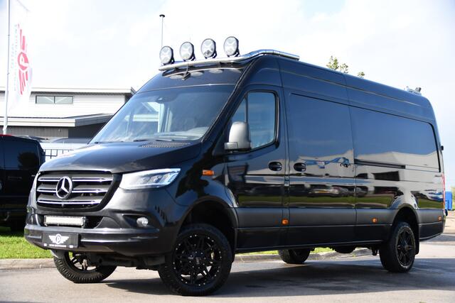 Mercedes-Benz SPRINTER 319 V6 3.0 CDI L3H2 Black Edition FULL OPTIONS! Cruise, 360 Camera, Carplay, 10,5 Mbux, 190pk, 2 x Schuifdeur, Sper, LED, Leder, Stoelverwarming, Standkachel, Trekhaak, Uniek!