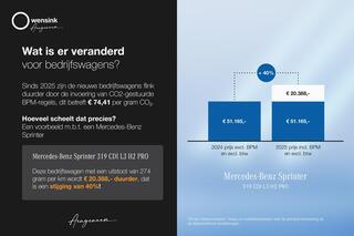 Mercedes-Benz SPRINTER 319 L2H2 RWD SELECT | BPM vrij | LED | P