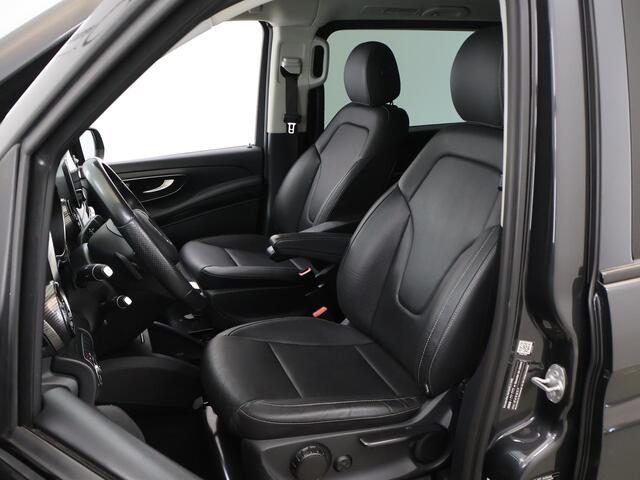 Mercedes-Benz V-KLASSE 300d | L2 Lang | Dubbele Cabine | Widescreen Navigatie | Schuifdeur L+R Elektrisch | Lederen bekleding | Stoelverwarming/koeling | Trekhaak | 360° Camera | Burmester | Standkachel | Certified