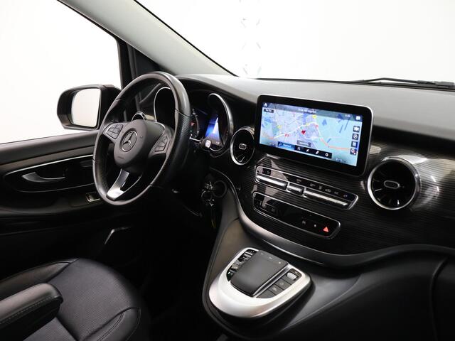 Mercedes-Benz V-KLASSE 300d | L2 Lang | Dubbele Cabine | Widescreen Navigatie | Schuifdeur L+R Elektrisch | Lederen bekleding | Stoelverwarming/koeling | Trekhaak | 360° Camera | Burmester | Standkachel | Certified
