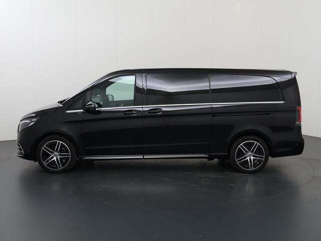 Mercedes-Benz V-KLASSE 300d | XL L3 | AMG | 4MATIC | Dubbele Cabine | 360 CAMERA | DISTRONIC PLUS | LEDER ZWART "LUGANO" | ALARM | STOELVERWARMING | NAVIGATIE | CARPLAY | ANDROID AUTO | CLIMATE CONTROL | DAB+ | CERTIFIED