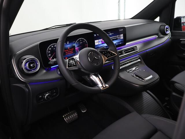 Mercedes-Benz V-KLASSE 300d | XL L3 | AMG | 4MATIC | Dubbele Cabine | 360 CAMERA | DISTRONIC PLUS | LEDER ZWART "LUGANO" | ALARM | STOELVERWARMING | NAVIGATIE | CARPLAY | ANDROID AUTO | CLIMATE CONTROL | DAB+ | CERTIFIED