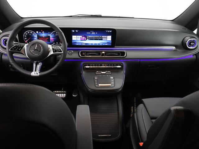 Mercedes-Benz V-KLASSE 300d | XL L3 | AMG | 4MATIC | Dubbele Cabine | 360 CAMERA | DISTRONIC PLUS | LEDER ZWART "LUGANO" | ALARM | STOELVERWARMING | NAVIGATIE | CARPLAY | ANDROID AUTO | CLIMATE CONTROL | DAB+ | CERTIFIED