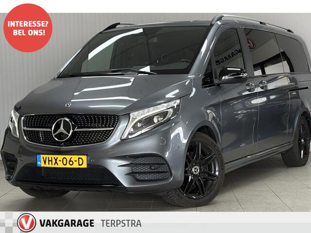 Mercedes-Benz V-KLASSE 300d Extra Lang DC Avantgarde Edition L3 XXL/ Night pakket / 240PK!/ AMG-Line /Distronic!/ Elek.Klep + Zij-Deuren/ Burmeister Audio/ Zwarte Hemel/ LED Koplampen/ 360 Camera/ 19''LMV/ DAB+/ Keyless Entry/ Stoelverw./ Leder