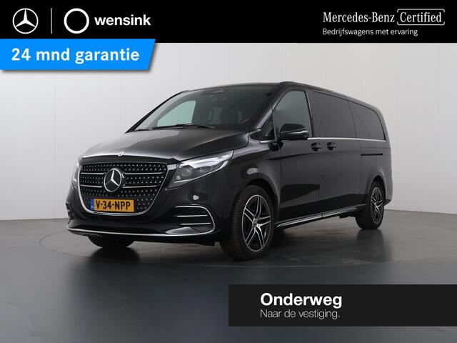 Mercedes-Benz V-KLASSE 300d | XL L3 | AMG | 4-MATIC | Dubbele Cabine | 360 CAMERA | DISTRONIC PLUS | LEDER ZWART "LUGANO" | ALARM | STOELVERWARMING | NAVIGATIE | CARPLAY | ANDROID AUTO | CLIMATE CONTROL | DAB+ | CERTIFIED