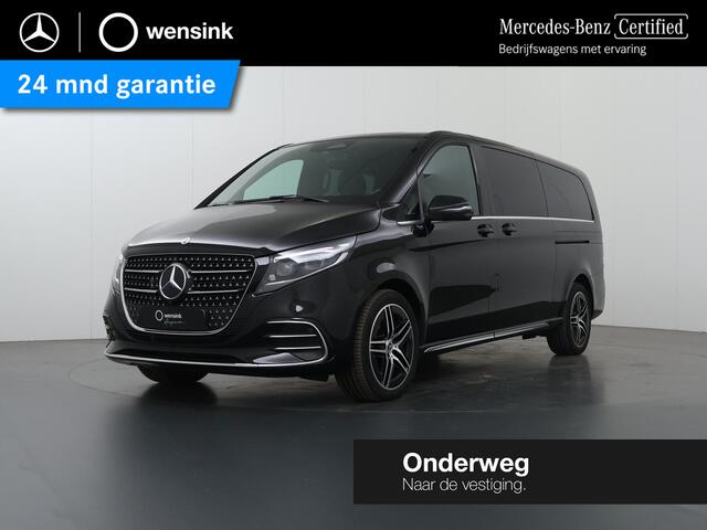 Mercedes-Benz V-KLASSE 300d | XL L3 | AMG | 4-MATIC | Dubbele Cabine | 360 CAMERA | DISTRONIC PLUS | LEDER ZWART "LUGANO" | ALARM | STOELVERWARMING | NAVIGATIE | CARPLAY | ANDROID AUTO | CLIMATE CONTROL | DAB+ | CERTIFIED