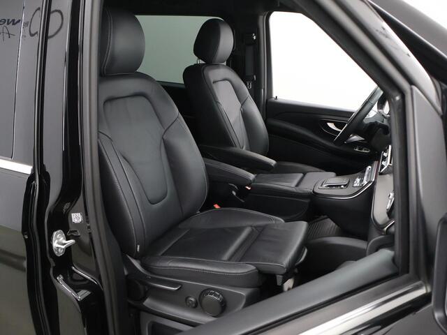 Mercedes-Benz V-KLASSE 300d | XL L3 | AMG | 4-MATIC | Dubbele Cabine | 360 CAMERA | DISTRONIC PLUS | LEDER ZWART "LUGANO" | ALARM | STOELVERWARMING | NAVIGATIE | CARPLAY | ANDROID AUTO | CLIMATE CONTROL | DAB+ | CERTIFIED