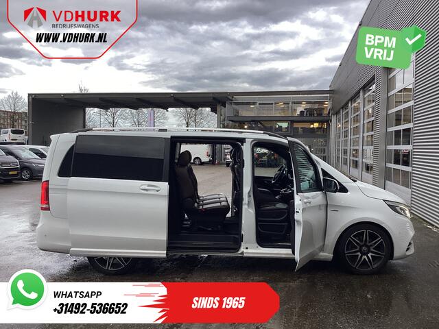 Mercedes-Benz V-KLASSE 250d DC Dubbel Cabine Exclusive AMG/ Pano/ Stoelvent./ Mem.Stoelen/ Koelvak/ Adapt.Cruise/ 360 Camera/ Burmester/ Standkachel/ Leder/ 2x Elek.Schuifdeur/ Elek.Klep/ Alarm III/ Afn.Trekhaak