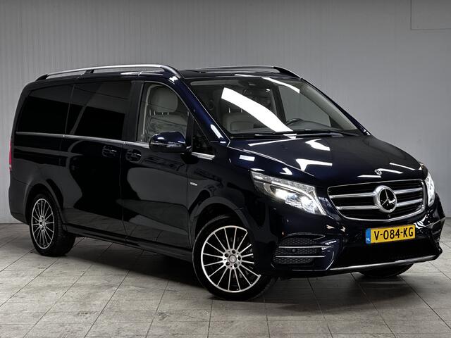 Mercedes-Benz V-KLASSE 250d 4-MATIC Lang DC Avantgarde AMG/ Automaat/ 191 pk!/ Trekhaak/ Burmester!/ 19'' LMV/ 360° Camera/ Elek. Schuifdeuren/ Adaptive Cruise/ Leder/ Stoelverw./ LED Koplampen/ Chroom/ Lane-Assist./ Dode-Hoek DET./ Sfeerverlichting.