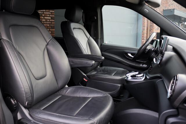 Mercedes-Benz V-KLASSE 300d Extra Lang DC AMG Line | Avantgarde | Burmester | Trekhaak | Leder | Sfeerverlichting | Dodehoekassistent | Surround Camera | Spoorassistent | Stoelverwarming | Intelligent Light System |