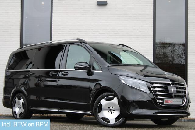 Mercedes-Benz V-KLASSE 300d / AMG / Exclusive / 6-Pers / INCL BTW-BPM / 360 Camera / Burmester / Vol Opties / NIEUWSTAAT!!