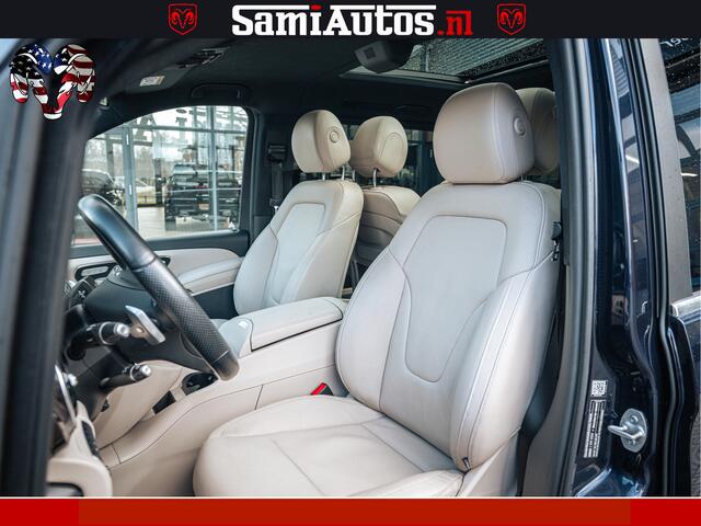 Mercedes-Benz V-KLASSE AMG VIP PURE LUXE 6 PERSOONS | 4-MATIC | LANG | PANO DAK | EXCLUSIVE | ADAPTIVE CRUISE | ALCANTARA HEMEL | BURMESTER | 6 X STOELEN VERWARMD EN GEKOELD | ROYALE (CLASS) BEEN RUIMTE |