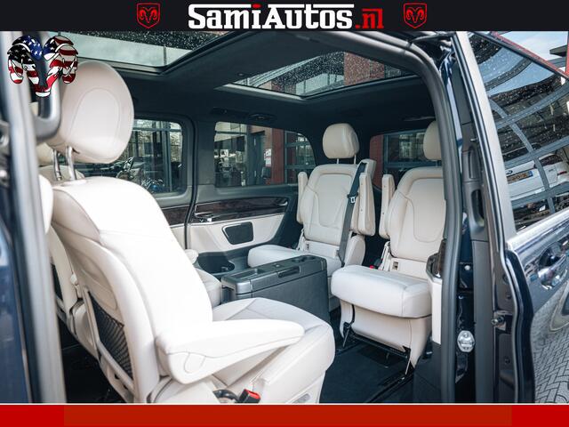 Mercedes-Benz V-KLASSE AMG VIP PURE LUXE 6 PERSOONS | 4-MATIC | LANG | PANO DAK | EXCLUSIVE | ADAPTIVE CRUISE | ALCANTARA HEMEL | BURMESTER | 6 X STOELEN VERWARMD EN GEKOELD | ROYALE (CLASS) BEEN RUIMTE |