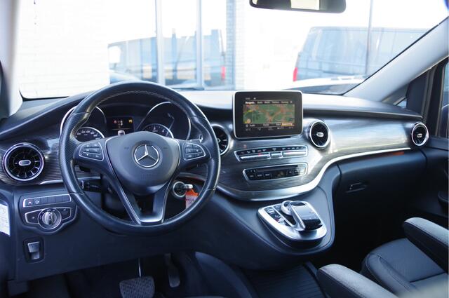 Mercedes-Benz V-KLASSE 300d DC-5P AUT LED, LEDER, 2X SCHUIFDEUR, 360 CAMERA, ACC, STOELVERW.+KOELING, NAVI, TREKHAAK, ELEKTR. SCHUIFDEUREN+KLEP staat niet online, nieuwe fotos