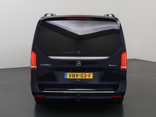 Mercedes-Benz V-KLASSE 300d | 4-MATIC | XL L3 | AMG | DUBBELE CABINE | DISTRONIC PLUS | BURMESTER SOUND | SCHUIFDEUR L+R | 360° CAMERA | AFN. TREKHAAK 2500KG. | ELK. VERSTELBARE STOELEN | MIDDENCONSOLE MET KOEKAST | NL AUTO | DEALER ONDERHOUDEN | CERTIFIED
