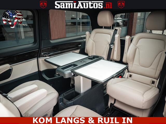 Mercedes-Benz V-KLASSE AMG VIP PURE LUXE 6 PERSOONS | 4-MATIC | LANG | PANO DAK | EXCLUSIVE | ADAPTIVE CRUISE | ALCANTARA HEMEL | BURMESTER | 6 X STOELEN VERWARMD EN GEKOELD | ROYALE (CLASS) BEEN RUIMTE |