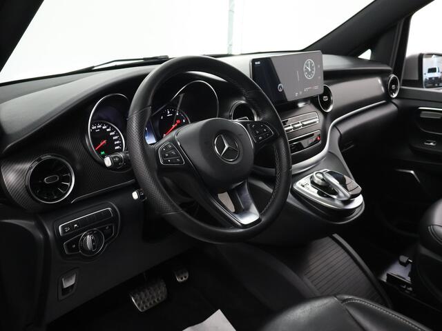 Mercedes-Benz V-KLASSE 300d 4-MATIC | L2 Lang | AMG | Dubbele Cabine | Carplay | Touch Screen Upgrade | Distronic Plus | Burmester | Stoelverwarming | Lederen Bekleding | 5-zits | 2500 KG Trekhaak | Parkeercamera | AMG