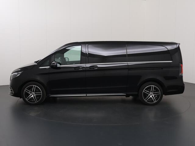 Mercedes-Benz V-KLASSE 300d | XL L3 | AMG | 4-MATIC | Dubbele Cabine | 360 CAMERA | DISTRONIC PLUS | LEDER ZWART "LUGANO" | ALARM | STOELVERWARMING | NAVIGATIE | CARPLAY | ANDROID AUTO | CLIMATE CONTROL | DAB+ | CERTIFIED