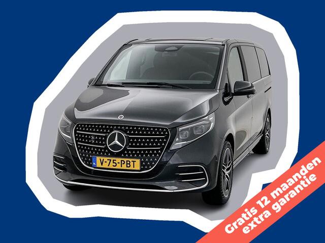 Mercedes-Benz V-KLASSE 300d Lang Gratis 12 Maanden Extra Garantie AMG Avantgarde Dubbele Cabine Burmester Audio Afneembare trekhaak Elektrische Schuifdeuren Leder 360 Graden Camera extra-garantie