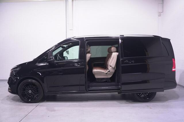 Mercedes-Benz V-KLASSE 300d 4-MATIC Lang AMG Line Dubbel Cabine NAP 2x Elek. schuifdeur, Leder Beige, Distronic, 360 Camera, LED, Trekhaak