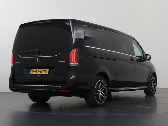 Mercedes-Benz V-KLASSE 300d | XL L3 | AMG | 4-MATIC | Dubbele Cabine | 360 CAMERA | DISTRONIC PLUS | LEDER ZWART "LUGANO" | ALARM | STOELVERWARMING | NAVIGATIE | CARPLAY | ANDROID AUTO | CLIMATE CONTROL | DAB+ | CERTIFIED
