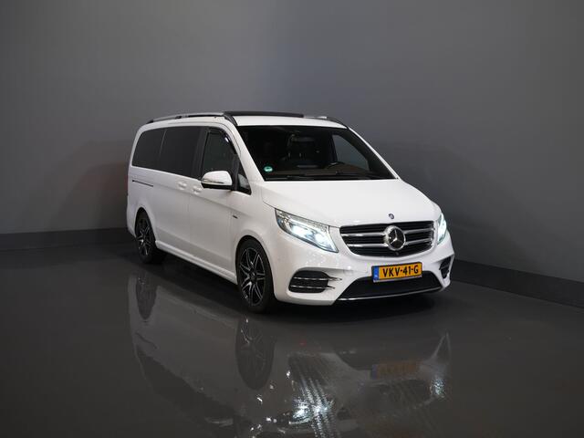 Mercedes-Benz V-KLASSE 250d DC Dubbel Cabine Exclusive AMG/ Pano/ Stoelvent./ Mem.Stoelen/ Koelvak/ Adapt.Cruise/ 360 Camera/ Burmester/ Standkachel/ Leder/ 2x Elek.Schuifdeur/ Elek.Klep/ Alarm III/ Afn.Trekhaak