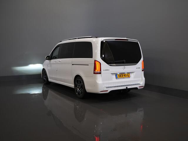 Mercedes-Benz V-KLASSE 250d DC Dubbel Cabine Exclusive AMG/ Pano/ Stoelvent./ Mem.Stoelen/ Koelvak/ Adapt.Cruise/ 360 Camera/ Burmester/ Standkachel/ Leder/ 2x Elek.Schuifdeur/ Elek.Klep/ Alarm III/ Afn.Trekhaak