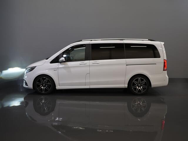 Mercedes-Benz V-KLASSE 250d DC Dubbel Cabine Exclusive AMG/ Pano/ Stoelvent./ Mem.Stoelen/ Koelvak/ Adapt.Cruise/ 360 Camera/ Burmester/ Standkachel/ Leder/ 2x Elek.Schuifdeur/ Elek.Klep/ Alarm III/ Afn.Trekhaak