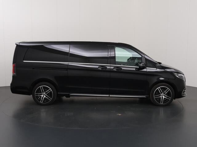Mercedes-Benz V-KLASSE 300d | XL L3 | AMG | 4-MATIC | Dubbele Cabine | 360 CAMERA | DISTRONIC PLUS | LEDER ZWART "LUGANO" | ALARM | STOELVERWARMING | NAVIGATIE | CARPLAY | ANDROID AUTO | CLIMATE CONTROL | DAB+ | CERTIFIED