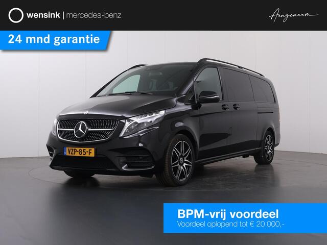 Mercedes-Benz V-KLASSE V-klasse 300d RWD | XL L3 | AMG | LUCHTVERING | BURMESTER | 360 CAMERA | LEREN BEKLEDING | CLIMATE CONTROL | ADAPTIEVE CRUISE | 2500 KG TREKHAAK | CARPLAY EN ANDROID AUTO