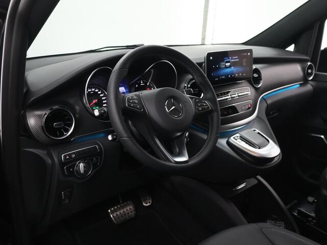 Mercedes-Benz V-KLASSE V-klasse 300d RWD | XL L3 | AMG | LUCHTVERING | BURMESTER | 360 CAMERA | LEREN BEKLEDING | CLIMATE CONTROL | ADAPTIEVE CRUISE | 2500 KG TREKHAAK | CARPLAY EN ANDROID AUTO
