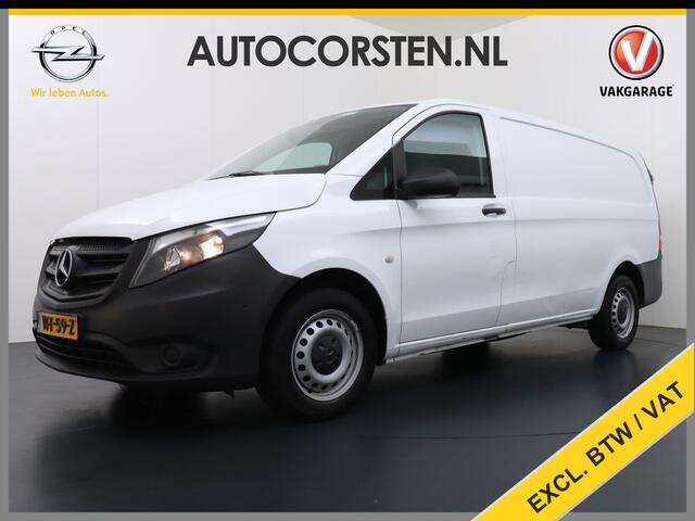 Mercedes-Benz VITO 114CDI 136PK Lang Trekhaak Camera Navi Cruise Control Pdc Regen/Lichtsensor Park-Assistent Led Bluetooth Betonplex Vloer Schuifdeur Wandbekleding
