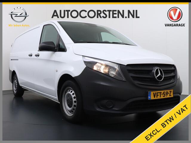 Mercedes-Benz VITO 114CDI 136PK Lang Trekhaak Camera Navi Cruise Control Pdc Regen/Lichtsensor Park-Assistent Led Bluetooth Betonplex Vloer Schuifdeur Wandbekleding